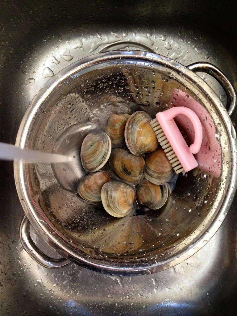 Clams Pasta with a White Wine Sauce
