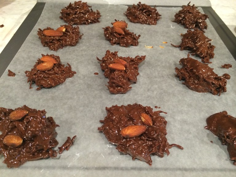 Dark Chocolate Covered Toasted Coconut Bites