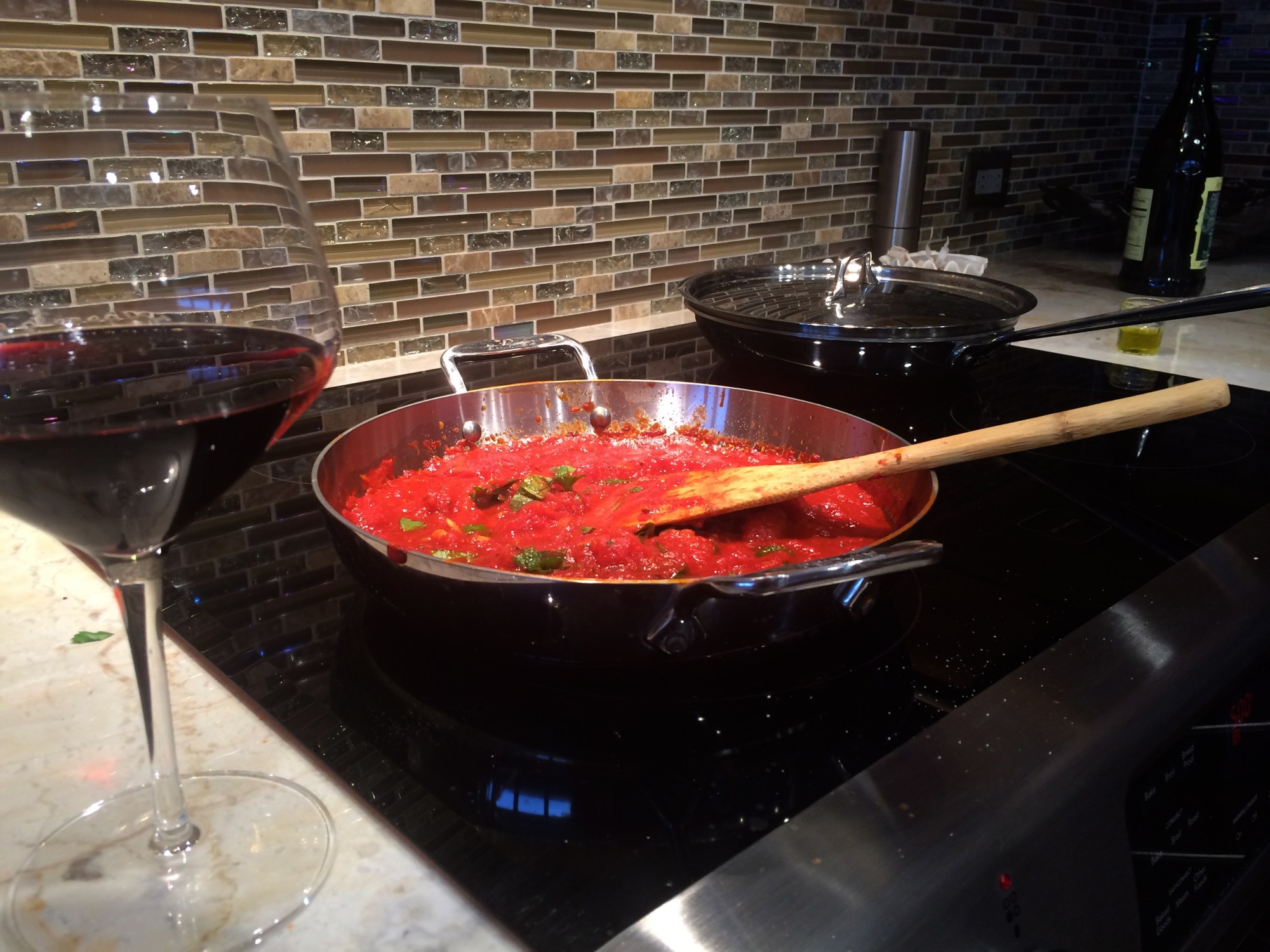 Roasted Chicken and Spinach Meatballs with San Marzano Tomato Sauce