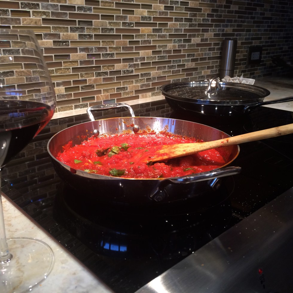 Roasted Chicken and Spinach Meatballs with San Marzano Tomato Sauce