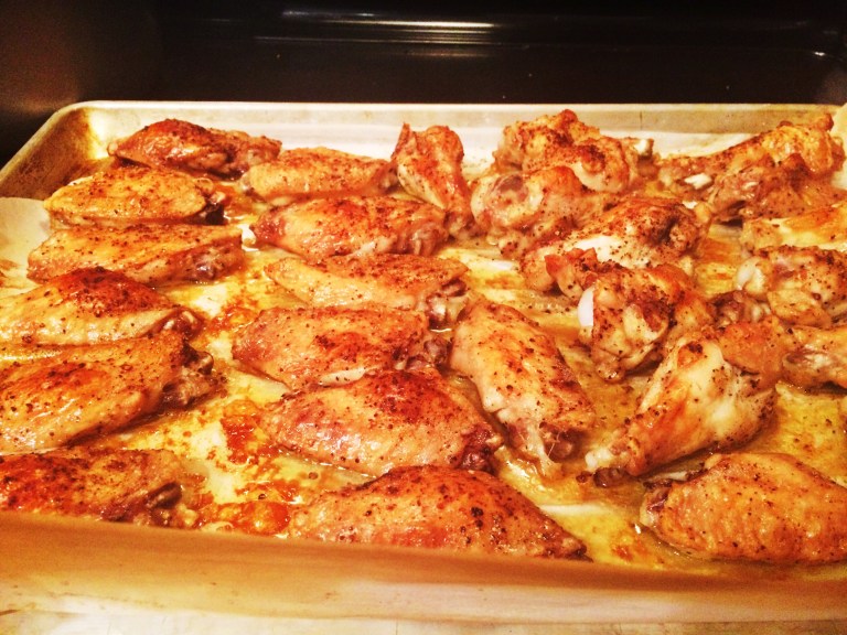 Spicy Asian Fusion Chicken Wings with honey, ginger, and garlic