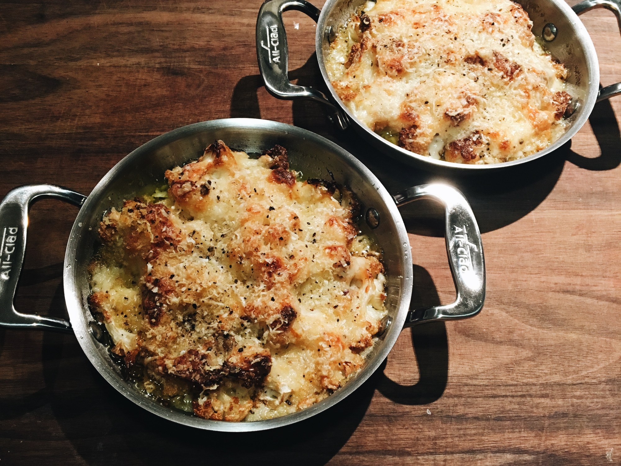 Personal Cauliflower Gratins