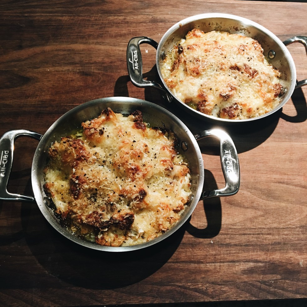 Personal Cauliflower Gratins