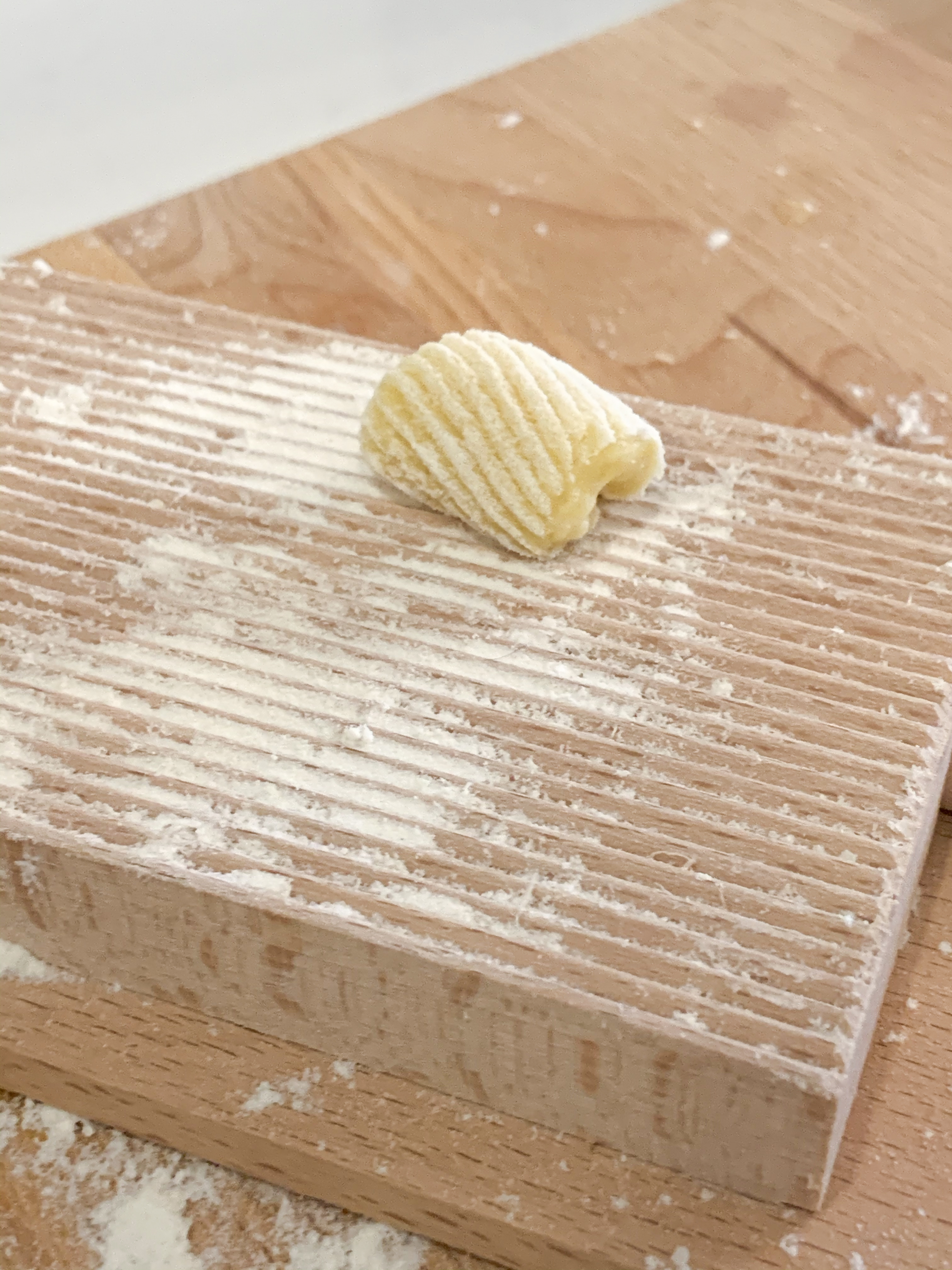 shape of homemade gnocchi