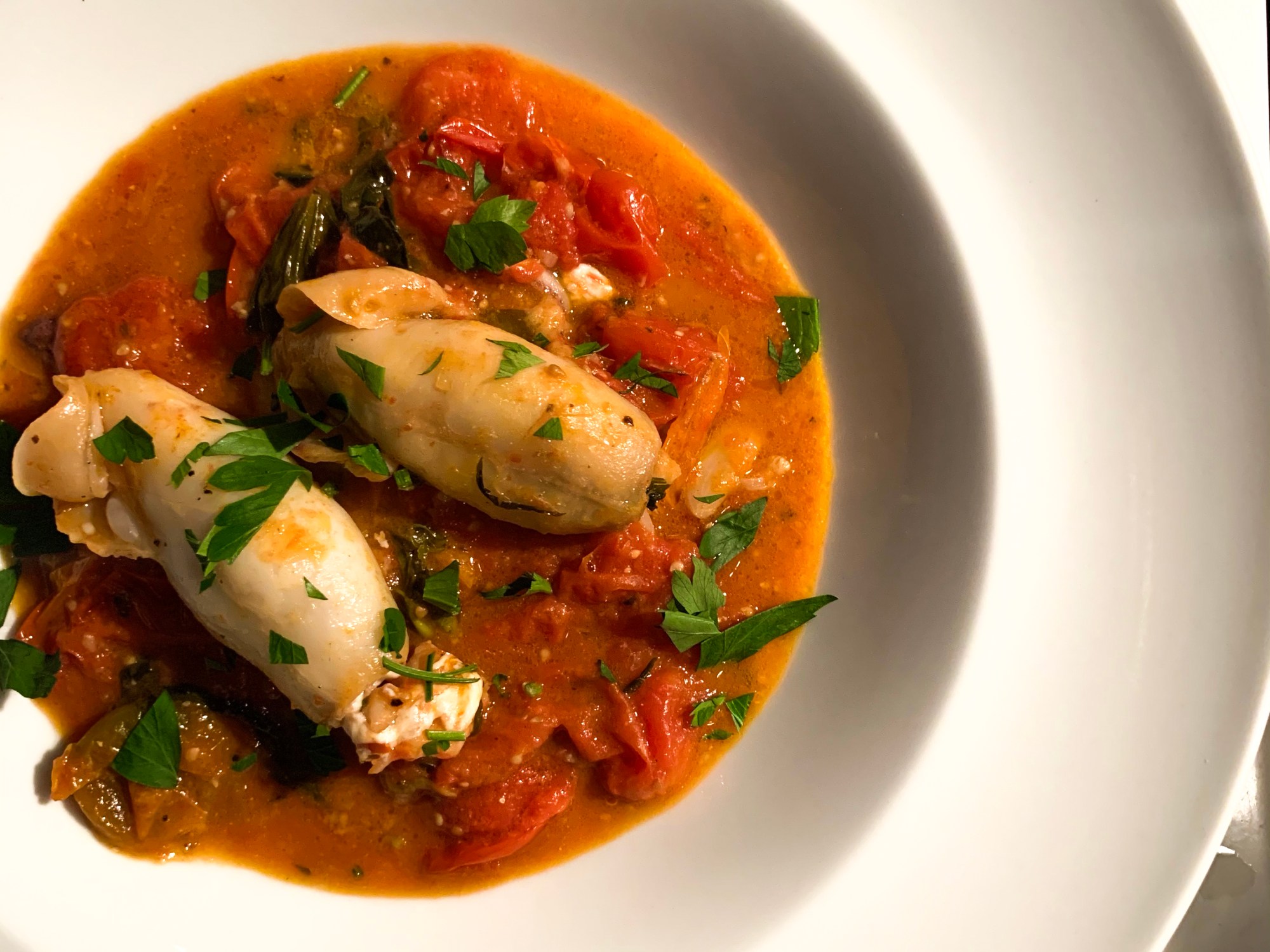 Sicilian Stuffed Calamari